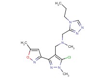 1-[5-chloro-1-methyl-3-(5-methylisoxazol-3-yl)-1H-pyrazol-4-yl]-N-methyl-N-[(4-propyl-4H-1,2,4-triazol-3-yl)methyl]methanamine