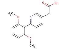 [6-(2,6-dimethoxyphenyl)pyridin-3-yl]acetic acid