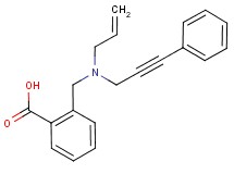 2-{[allyl(3-phenylprop-2-yn-1-yl)amino]methyl}benzoic acid