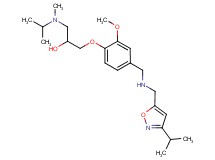 1-[4-({[(3-isopropyl-5-isoxazolyl)methyl]amino}methyl)-2-methoxyphenoxy]-3-[isopropyl(methyl)amino]-2-propanol
