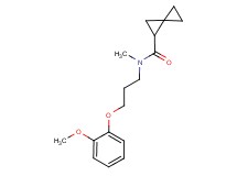 N-[3-(2-methoxyphenoxy)propyl]-N-methylspiro[2.2]pentane-1-carboxamide