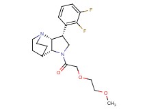 (3R*,3aR*,7aR*)-3-(2,3-difluorophenyl)-1-[(2-methoxyethoxy)acetyl]octahydro-4,7-ethanopyrrolo[3,2-b]pyridine