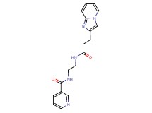 N-{2-[(3-imidazo[1,2-a]pyridin-2-ylpropanoyl)amino]ethyl}nicotinamide