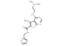 4-{[2-(dimethylamino)ethyl]amino}-N-(2-furylmethyl)-5-methylthieno[2,3-d]pyrimidine-6-carboxamide