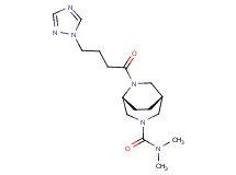 (1R*,5R*)-N,N-dimethyl-6-[4-(1H-1,2,4-triazol-1-yl)butanoyl]-3,6-diazabicyclo[3.2.2]nonane-3-carboxamide