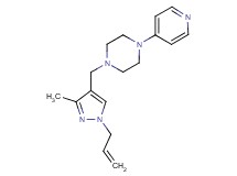 1-[(1-allyl-3-methyl-1H-pyrazol-4-yl)methyl]-4-pyridin-4-ylpiperazine