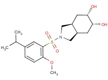 (3aR*,5R*,6S*,7aS*)-2-[(5-isopropyl-2-methoxyphenyl)sulfonyl]octahydro-1H-isoindole-5,6-diol
