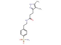 N-{2-[4-(aminosulfonyl)phenyl]ethyl}-3-(4,5-dimethyl-1H-pyrazol-3-yl)propanamide
