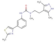 N-[2-(3,5-dimethyl-1H-pyrazol-4-yl)ethyl]-N-methyl-N'-[3-(2-methyl-1,3-thiazol-4-yl)phenyl]urea