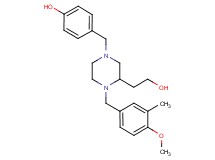 4-{[3-(2-hydroxyethyl)-4-(4-methoxy-3-methylbenzyl)-1-piperazinyl]methyl}phenol