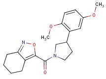 3-{[3-(2,5-dimethoxyphenyl)pyrrolidin-1-yl]carbonyl}-4,5,6,7-tetrahydro-2,1-benzisoxazole