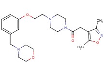 4-[3-(2-{4-[(3,5-dimethyl-4-isoxazolyl)acetyl]-1-piperazinyl}ethoxy)benzyl]morpholine