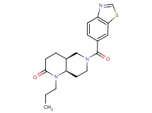 (4aS*,8aR*)-6-(1,3-benzothiazol-6-ylcarbonyl)-1-propyloctahydro-1,6-naphthyridin-2(1H)-one