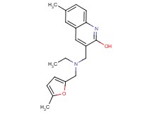 3-({ethyl[(5-methyl-2-furyl)methyl]amino}methyl)-6-methyl-2-quinolinol