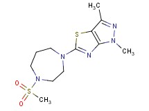 1,3-dimethyl-5-[4-(methylsulfonyl)-1,4-diazepan-1-yl]-1H-pyrazolo[3,4-d][1,3]thiazole
