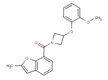 3-(2-methoxyphenoxy)-1-[(2-methyl-1-benzofuran-7-yl)carbonyl]azetidine