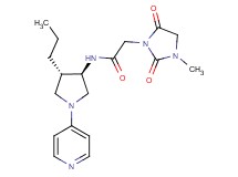 2-(3-methyl-2,5-dioxo-1-imidazolidinyl)-N-[rel-(3R,4S)-4-propyl-1-(4-pyridinyl)-3-pyrrolidinyl]acetamide hydrochloride