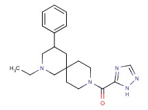 2-ethyl-4-phenyl-9-(1H-1,2,4-triazol-5-ylcarbonyl)-2,9-diazaspiro[5.5]undecane
