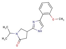 1-isopropyl-4-[4-(2-methoxyphenyl)-1H-imidazol-2-yl]-2-pyrrolidinone trifluoroacetate