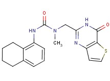 N-methyl-N-[(4-oxo-3,4-dihydrothieno[3,2-d]pyrimidin-2-yl)methyl]-N'-(5,6,7,8-tetrahydronaphthalen-1-yl)urea