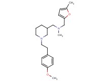 ({1-[2-(4-methoxyphenyl)ethyl]-3-piperidinyl}methyl)methyl[(5-methyl-2-furyl)methyl]amine