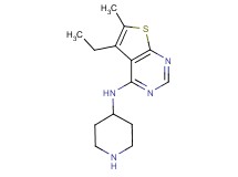 5-ethyl-6-methyl-N-piperidin-4-ylthieno[2,3-d]pyrimidin-4-amine