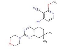 4-[(7,7-dimethyl-2-morpholin-4-yl-5,6,7,8-tetrahydroquinazolin-5-yl)amino]-2-methoxynicotinonitrile