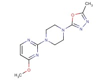 4-methoxy-2-[4-(5-methyl-1,3,4-oxadiazol-2-yl)piperazin-1-yl]pyrimidine