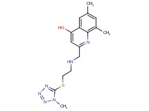 6,8-dimethyl-2-[({2-[(1-methyl-1H-tetrazol-5-yl)thio]ethyl}amino)methyl]quinolin-4-ol