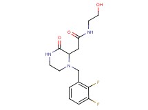2-[1-(2,3-difluorobenzyl)-3-oxo-2-piperazinyl]-N-(2-hydroxyethyl)acetamide