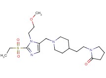 1-[2-(1-{[2-(ethylsulfonyl)-1-(2-methoxyethyl)-1H-imidazol-5-yl]methyl}-4-piperidinyl)ethyl]-2-pyrrolidinone