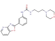N-(3-morpholin-4-ylpropyl)-N'-(3-[1,3]oxazolo[4,5-b]pyridin-2-ylphenyl)urea