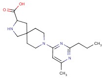 8-(6-methyl-2-propyl-4-pyrimidinyl)-2,8-diazaspiro[4.5]decane-3-carboxylic acid