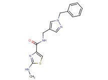 N-[(1-benzyl-1H-pyrazol-4-yl)methyl]-2-(methylamino)-1,3-thiazole-4-carboxamide