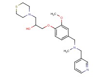 1-(2-methoxy-4-{[methyl(3-pyridinylmethyl)amino]methyl}phenoxy)-3-(4-thiomorpholinyl)-2-propanol