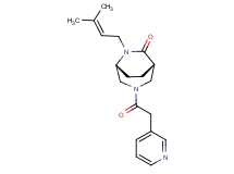 (1S*,5R*)-6-(3-methyl-2-buten-1-yl)-3-(3-pyridinylacetyl)-3,6-diazabicyclo[3.2.2]nonan-7-one