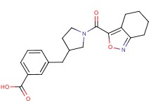 3-{[1-(4,5,6,7-tetrahydro-2,1-benzisoxazol-3-ylcarbonyl)pyrrolidin-3-yl]methyl}benzoic acid