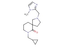 7-(cyclopropylmethyl)-2-[(1-methyl-1H-imidazol-2-yl)methyl]-2,7-diazaspiro[4.5]decan-6-one
