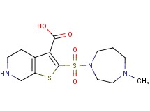 2-[(4-methyl-1,4-diazepan-1-yl)sulfonyl]-4,5,6,7-tetrahydrothieno[2,3-c]pyridine-3-carboxylic acid