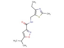 N-[(4-ethyl-2-methyl-1,3-thiazol-5-yl)methyl]-5-isopropylisoxazole-3-carboxamide