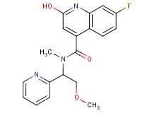 7-fluoro-2-hydroxy-N-[2-methoxy-1-(2-pyridinyl)ethyl]-N-methyl-4-quinolinecarboxamide