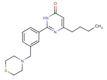 6-butyl-2-[3-(thiomorpholin-4-ylmethyl)phenyl]pyrimidin-4(3H)-one