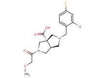 (3aS*,6aS*)-2-(2-chloro-4-fluorobenzyl)-5-(methoxyacetyl)hexahydropyrrolo[3,4-c]pyrrole-3a(1H)-carboxylic acid
