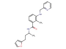 N-[3-(2-furyl)-1-methylpropyl]-2-methyl-3-[(pyridin-2-ylmethyl)amino]benzamide