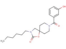 3-hexyl-8-(3-hydroxybenzoyl)-1-oxa-3,8-diazaspiro[4.5]decan-2-one