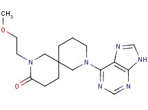 2-(2-methoxyethyl)-8-(9H-purin-6-yl)-2,8-diazaspiro[5.5]undecan-3-one