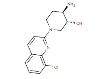 (3R*,4R*)-4-amino-1-(8-chloroquinolin-2-yl)piperidin-3-ol
