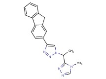 4-(9H-fluoren-2-yl)-1-[1-(4-methyl-4H-1,2,4-triazol-3-yl)ethyl]-1H-1,2,3-triazole