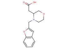 [4-(1-benzofuran-2-ylmethyl)-3-morpholinyl]acetic acid
