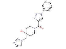 4-(1H-imidazol-1-ylmethyl)-1-[(1-phenyl-1H-1,2,3-triazol-4-yl)carbonyl]-4-piperidinol